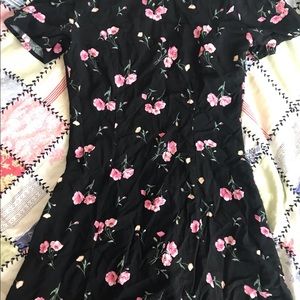 Little Black and Floral Dress